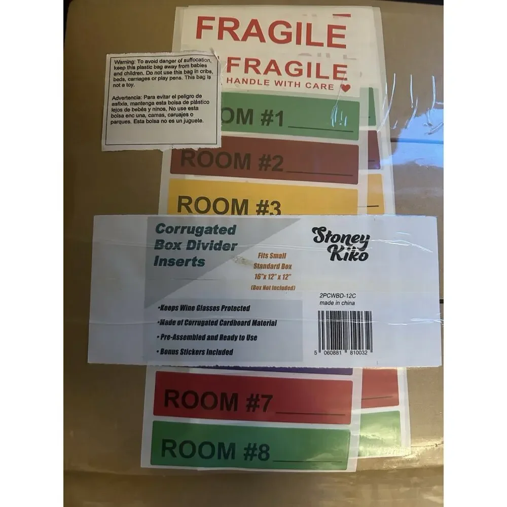Stoney Kiko Corrugated Box Divider Inserts Fits Small 16